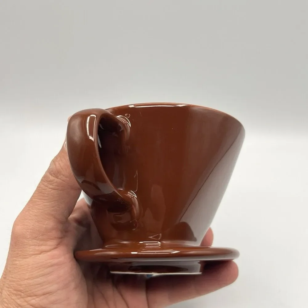 DOWAN Pour over Coffee Dripper, Non Electric Pour over Coffee Maker Porcelain